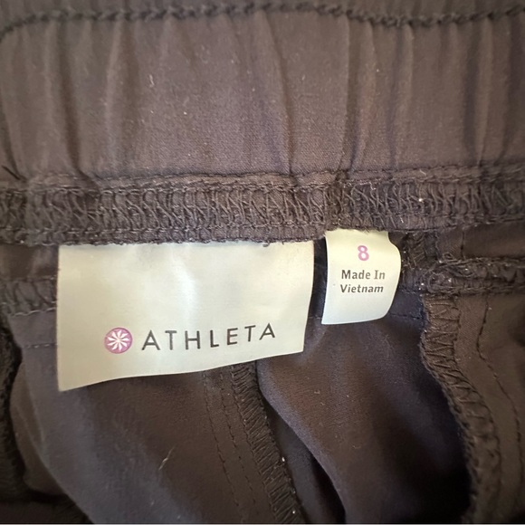 Athleta La Viva Women’s Black Runched Joggers Size: 8 - Picture 4 of 8